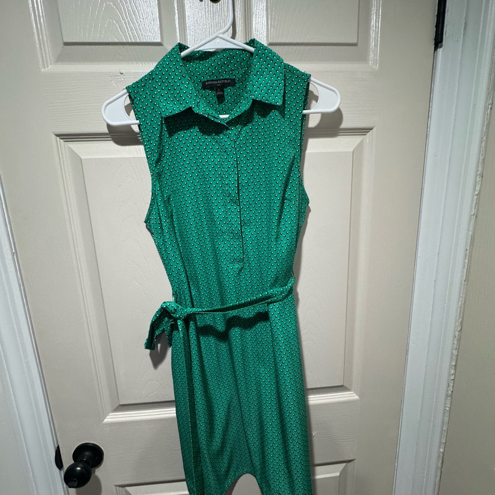 Banana Republic Emerald Sleeveless Dress